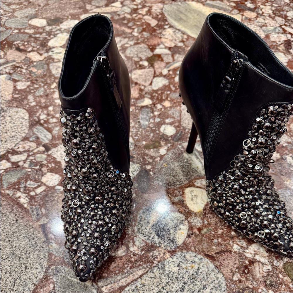 VERA WANG Embellished Booties